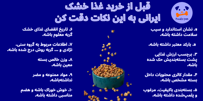 غذای خشک ایرانی برای گربه